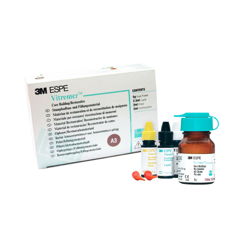 Vitremer Ionomero de vidrio Kit Tono A3