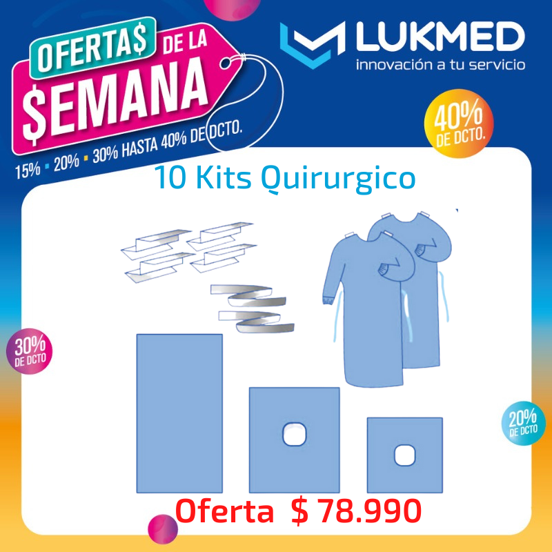 Kit Ropa Quirúrgica 10 Kits