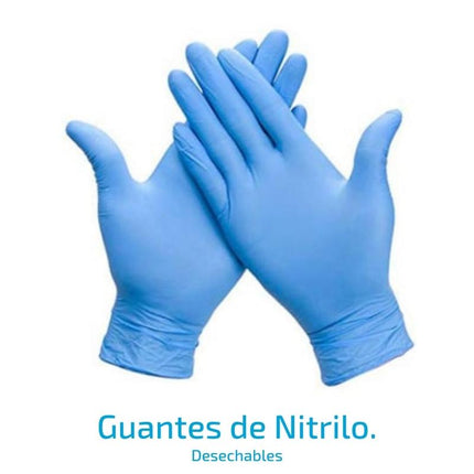 Guantes de Nitrilo CleanCarrier Talla M Libres de polvo
