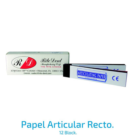 Papel Articular Recto 12 Block.