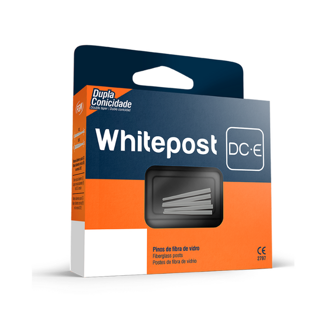 Poste de fibra  Whitepost  DC-E  Tamaño 2  / 5 Uds + Fresa.