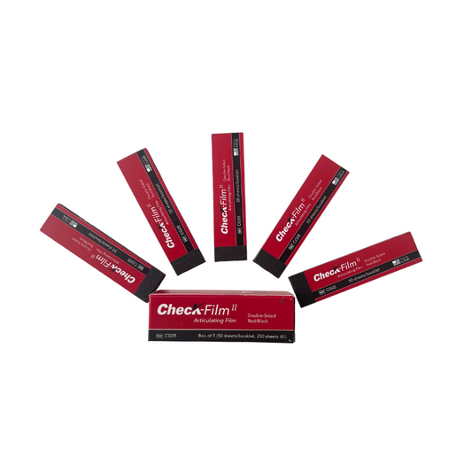 Papel Articular Recto Rojo/Negro 5 BLOCK de 50 tiras c/u (total 250)  Marca Check Film / USA