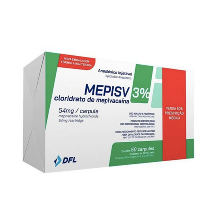 Anestesia Mepiv 3% S/V 50 TB DFL