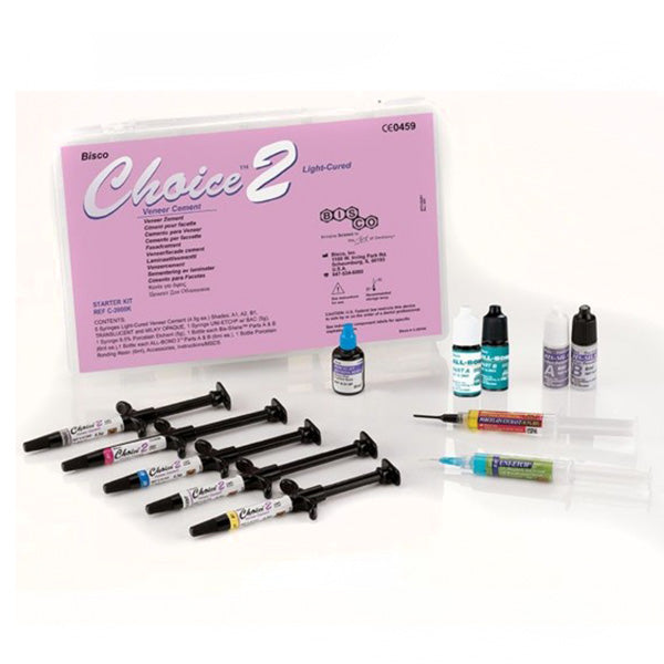CHOICE 2 - Kit completo de  CEMENTACION ESTETICAS para carillas