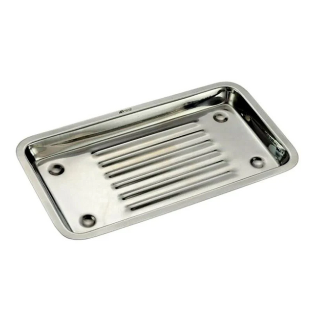 Bandeja Acanalada de Acero Inoxidable 20x10.