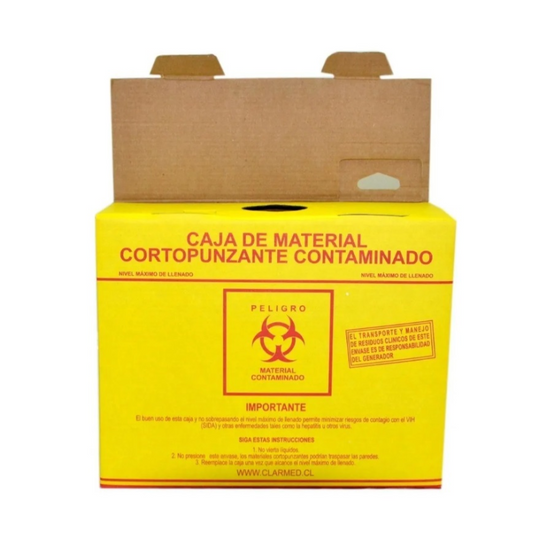 Caja Para Desechos Cortopunzantes.