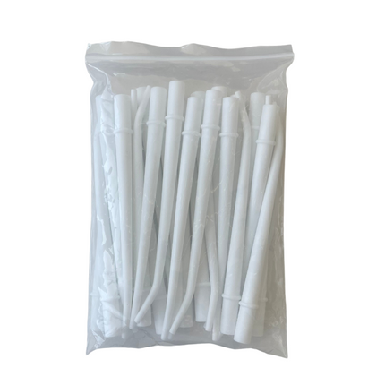 Cánula de Aspiración 1/8  Blanca Angular  Bolsa 25 unidades