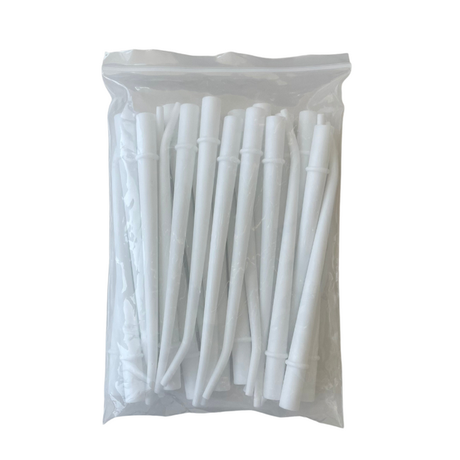 Cánula de Aspiración 1/8  Blanca Angular  Bolsa 25 unidades