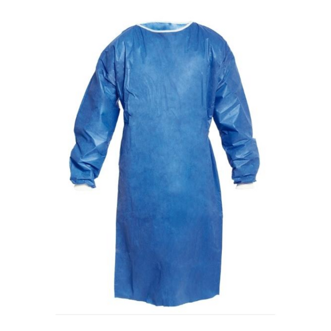 Bata Quirúrgica con puño celeste x 10 unidades