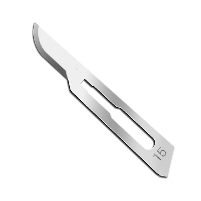 Hoja de Bisturi N15 Acero Inox (100Uds).