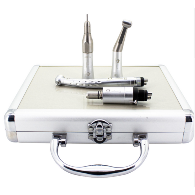 Kit Académico Apple ( Turbina + ContraAngulo + Micromotor + Pieza Recta) Incluye Lubricante 500 ML