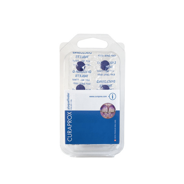 Tableta Reveladora Placa Bacteriana Curaprox.