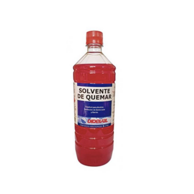 Alcohol de Quemar 1Litro. (Solvente)
