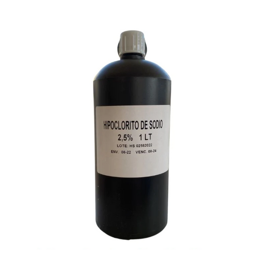 Hipoclorito De Sodio 2,5% 1 Litro.