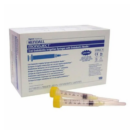 Jeringas Irrigación Endodoncia Monoject (100Uds).