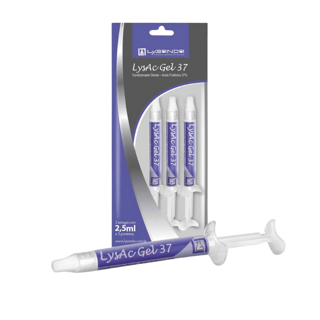 Ácido ortofosfórico  Gel 37% x 3Jeringas de 2,5ml Lysanda