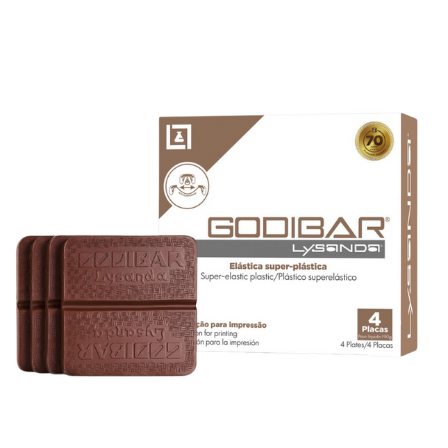 Godiva en Barra 4 Placas