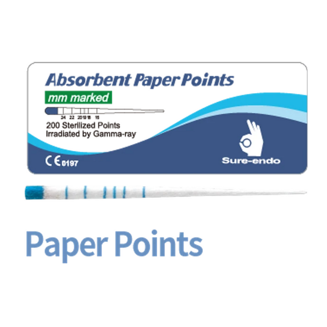 Cono  Papel Sure-Endo 40 0,4% Milimetrado