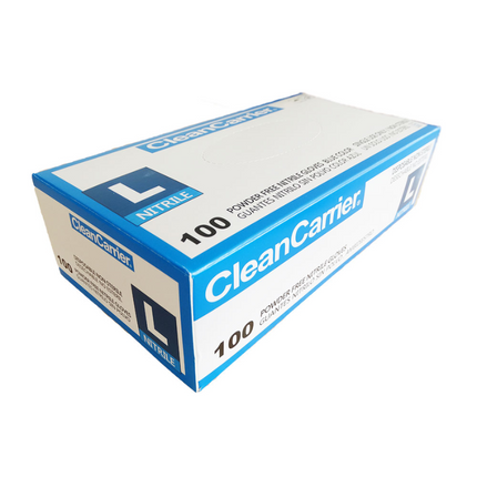 Guantes de Nitrilo CleanCarrier Talla L Libres de polvo