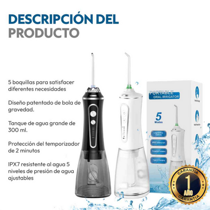 Irrigador Bucal Portatil HO2 plus