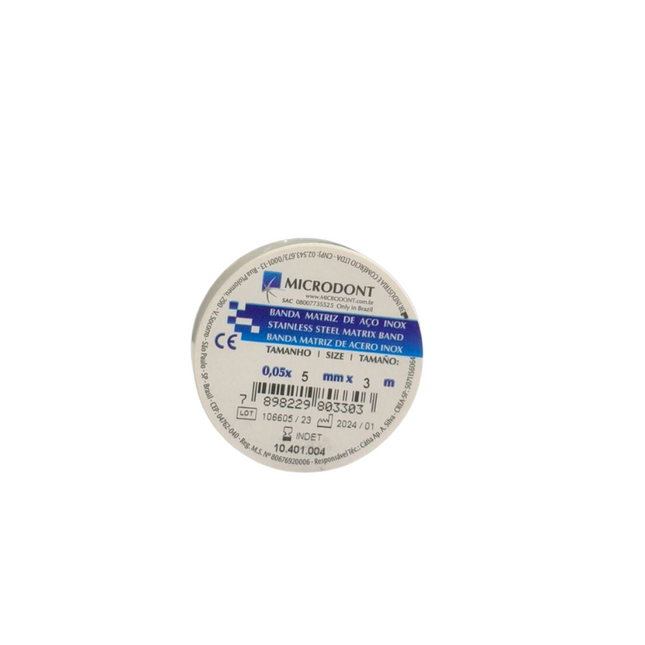 Banda Matriz 5mm x3mts Microdont