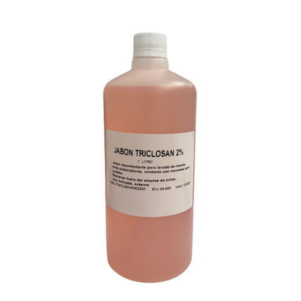 Jabon desinfectante de manos TRICLOSAN 1 Litro