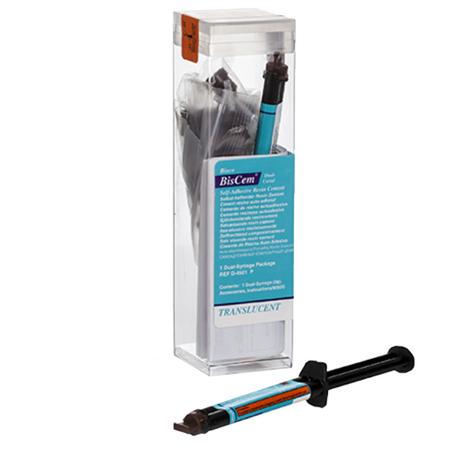 Biscem Translucido Jeringa 8 Grs (Cemento Resina Dual auto-adhesivo)