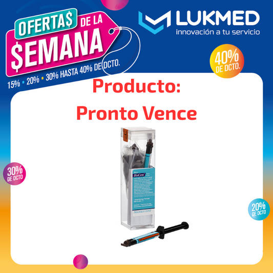 Biscem Translucido Jeringa 8 Grs (Cemento Resina Dual Auto-adhesivo) Vencimiento 11-25