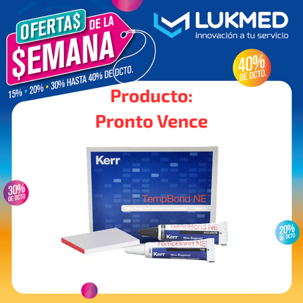 Cemento Temporal Temp-Bond NE (Base 50gr / Catalizador 15gr) Vencimiento 30-06-2025