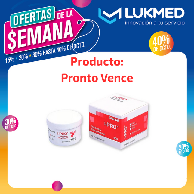 Cemento de Relleno Temporal  38g I-Pro (Vencimiento 12-2025)