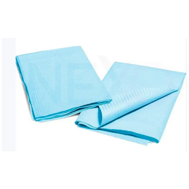 Babero ( Servilleta )Desechable Bolsa 100 Unidades Celeste